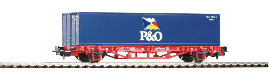 PIKO 57706 - H0 - Containertragwagen 1x40 P&O der DB-Cargo; Ep. V